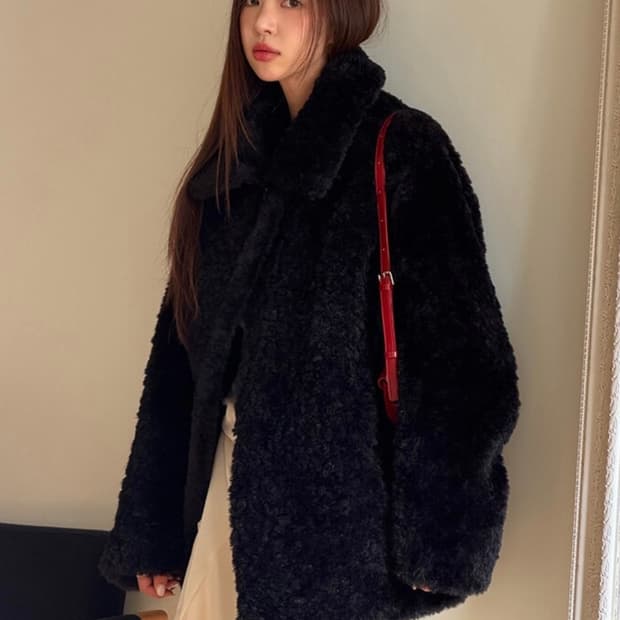 쥬시쥬디 하프시어링자켓 JZRF720A