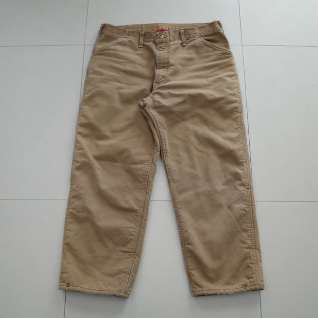 80s 칼하트 빈티지 퀼팅 라이너 워크팬츠 MADE IN USA