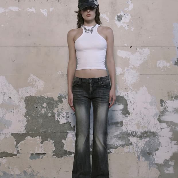 보헤미안서울 구버전 부츠컷 그레이 S