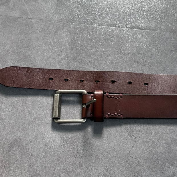 리바이스 브라운 레더 벨트 (vac.02)