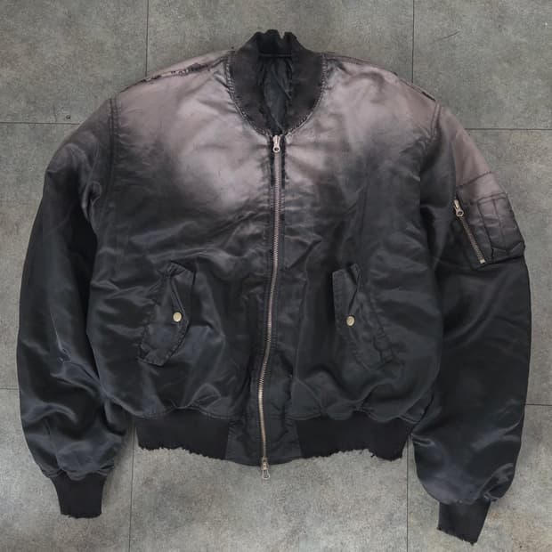 빈티지 워싱 항공자켓