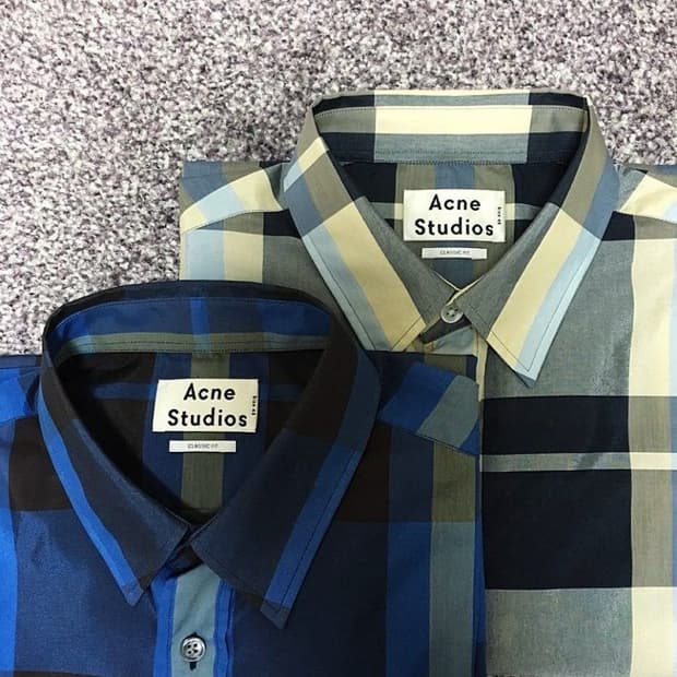 [46, 48] 아크네 스튜디오 이셔우드 체크 셔츠