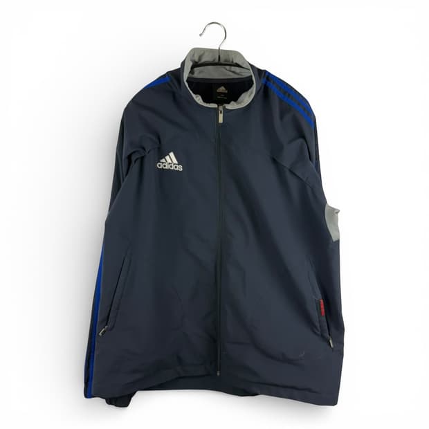 105) 아디다스 프레데터 삼선 바람막이 자켓 네이비