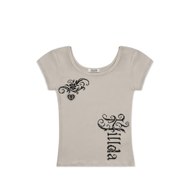Hillda Lust Slim Tee_Beige
