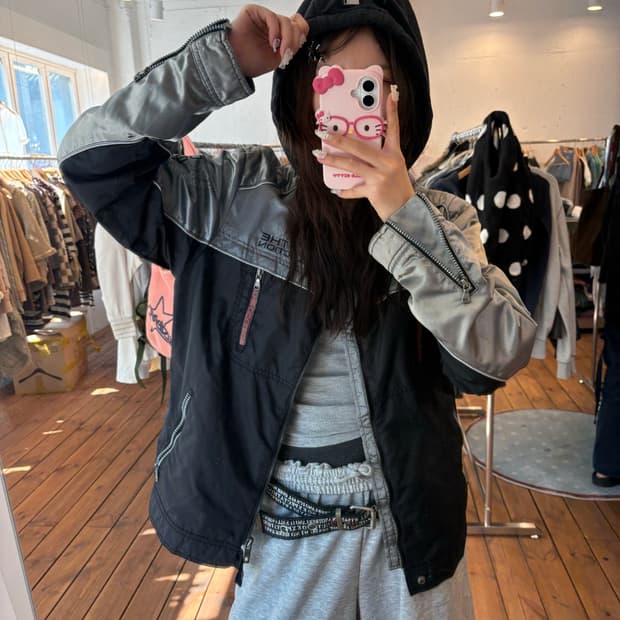 푸부 레이싱 후드 자켓