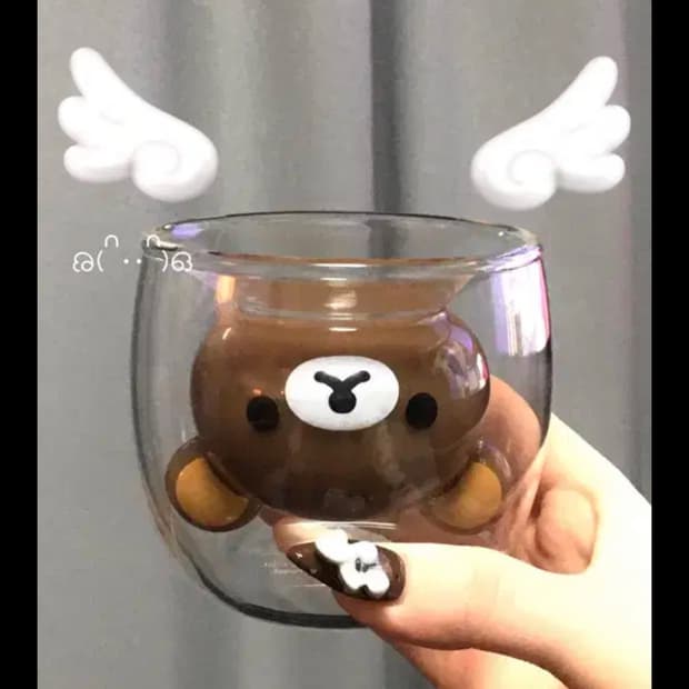 리락쿠마 굿글라스 컵