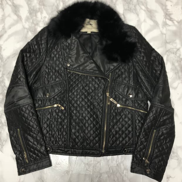 버버리 퀄팅 자켓 라이더 여성용