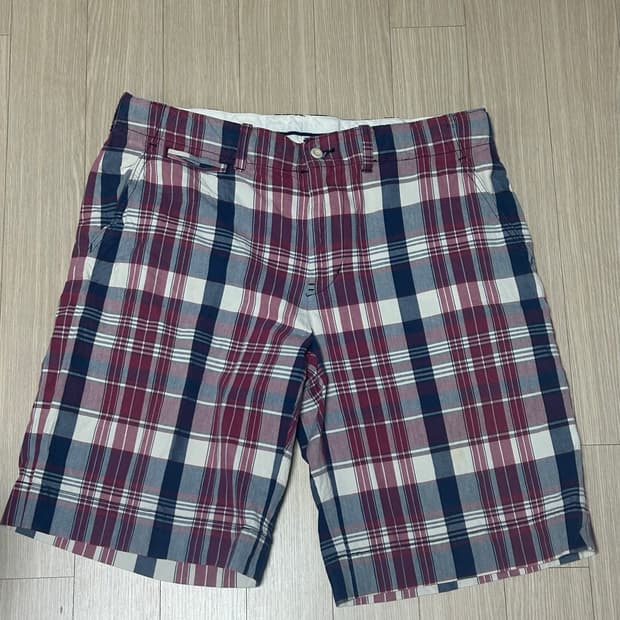 폴로 마드라스 체크 쇼츠 반바지