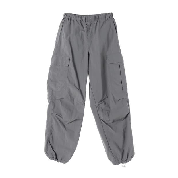 UNIFORM BRIDGE 그레이 우븐 카고 조거 M