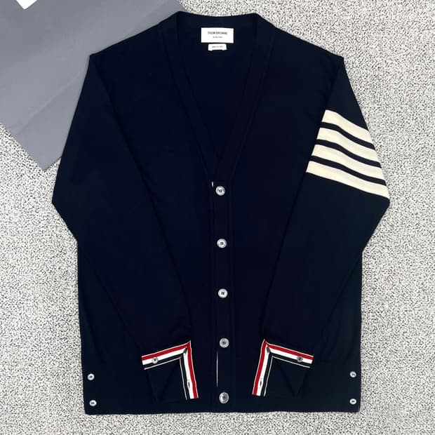[5] 톰브라운 메리노 울 네이비 가디건