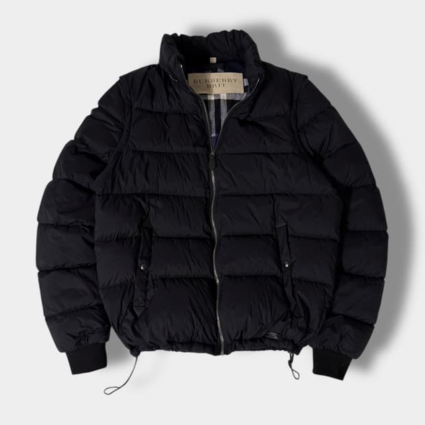 버버리 루즈핏 베스포드 체크라이닝 구스다운 푸퍼 패딩