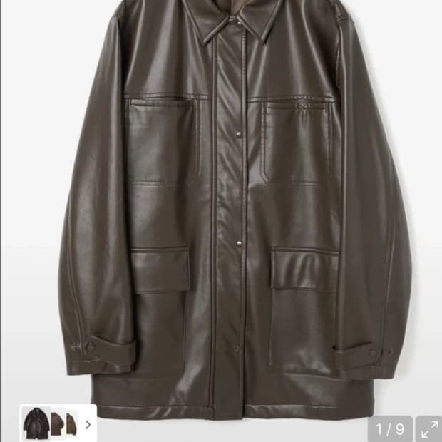 밀로우먼 레더 코트