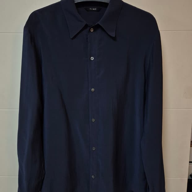 (100) 타임옴므 네이비 레이온 셔츠