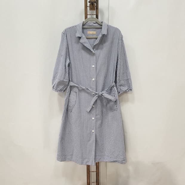 빈폴 레이디스 시어서커 벨트 원피스 95