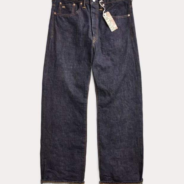 RRL [32*30] 빈티지파이브포켓 이스트웨스트 셀비지 빈파포 