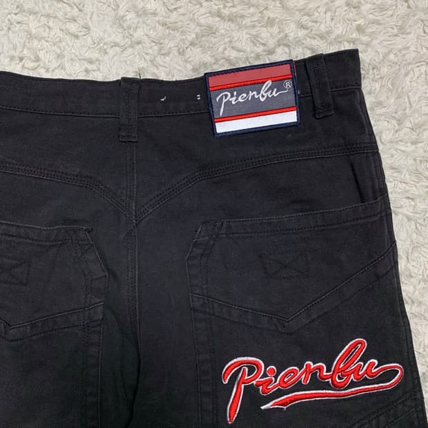 [32] Pien Fu 피앤 푸 와이드 배기핏 데님팬츠
