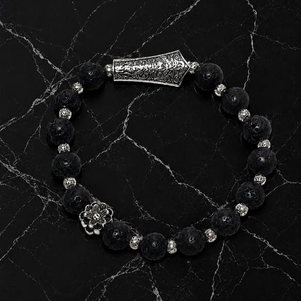 THISTLE – Obsidian Crest Bracelet