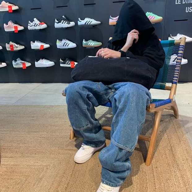 칼하트 더블니 데님 팬츠