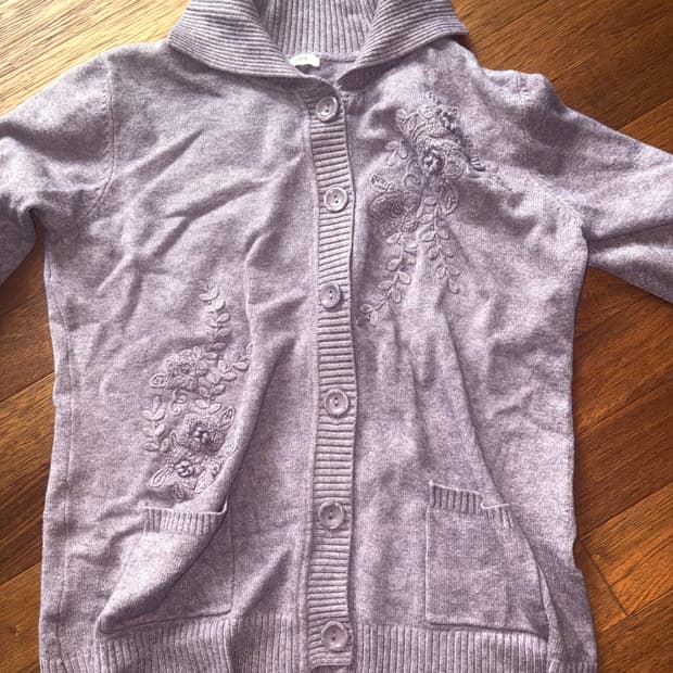 빈티지 모리걸 퍼플 가디건(희귀)