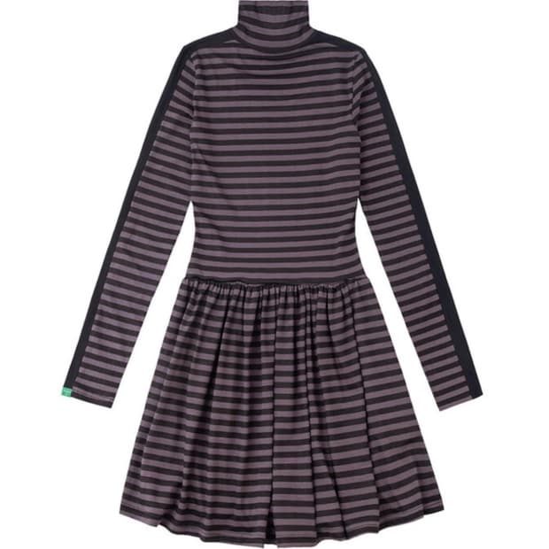 오늘만 무배) 노컨텐츠 스트라이프 터틀넥 원피스