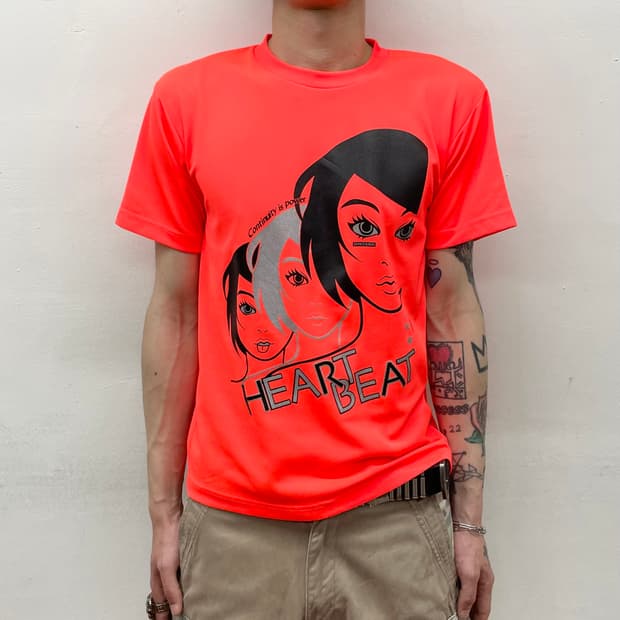 3 girls Hawaiian orange T-shirt