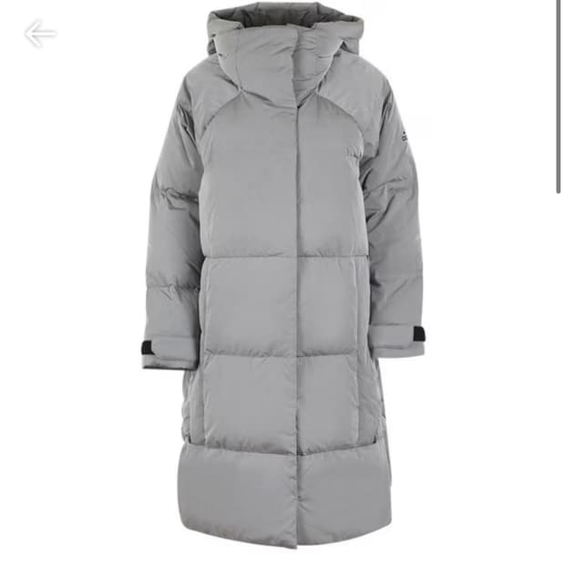 남녀공용 아디다스 퍼프 롱패딩 L 사이즈 판매합니다