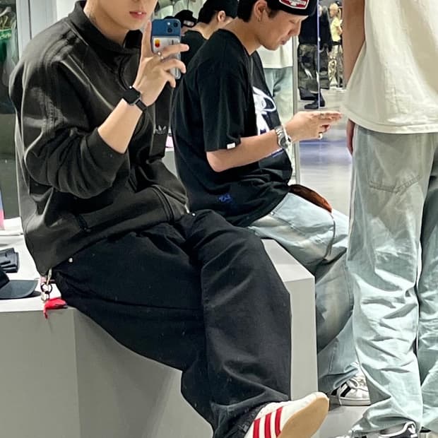 떠그클럽 x 아디다스 져지 블랙 XL