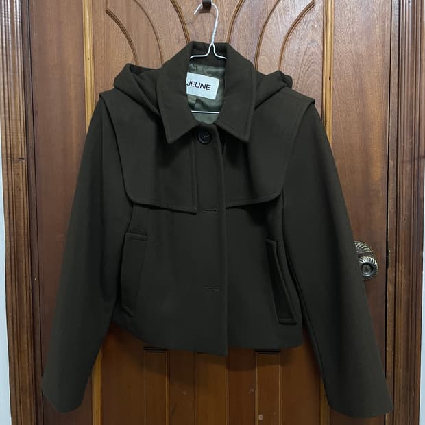 JEUNE 울 숏코트 카키브라운 S 자켓