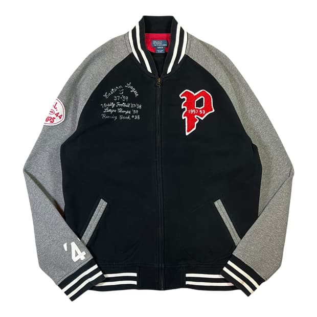 폴로 랄프로렌 빅로고 코튼 집업 바시티 자켓