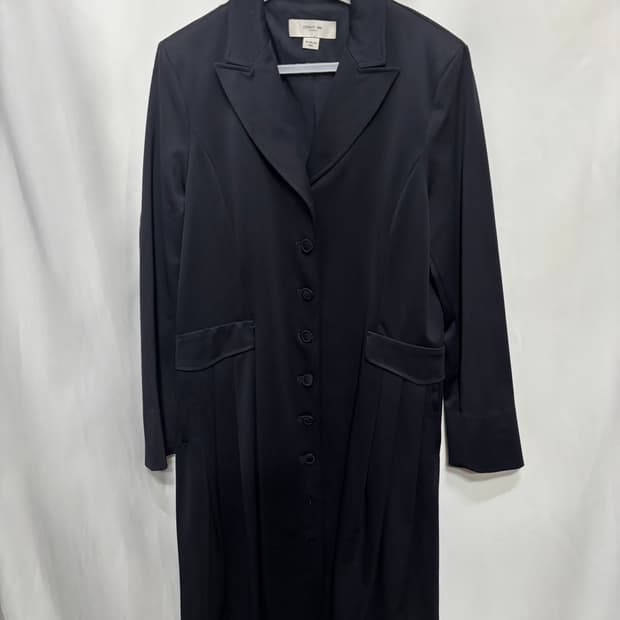 세루티 1881사방 스판 롱 코트형 원피스 자켓 세미정장원피스