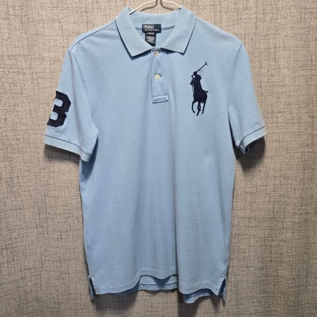폴로 랄프로렌 블루 카라 반팔티셔츠  