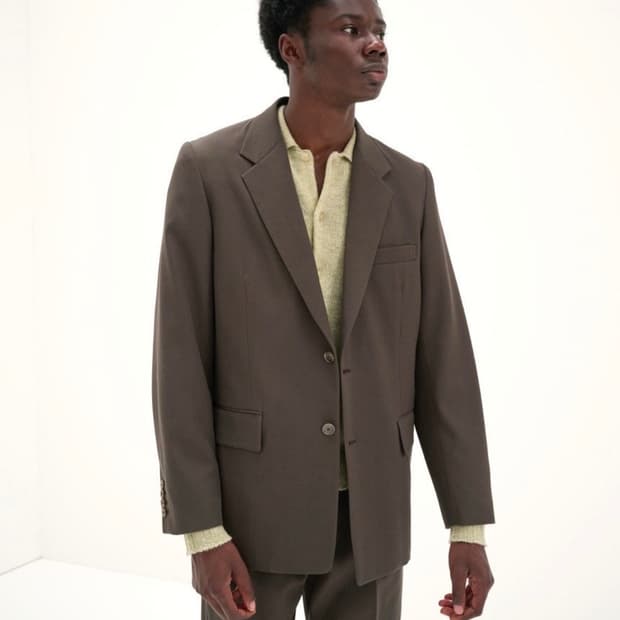 25ss 오라리 울맥스 개버딘 다크브라운 4/4