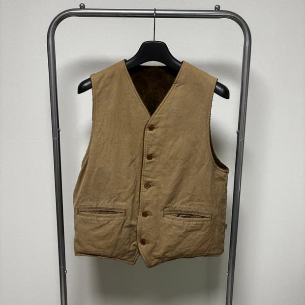 3) visvim 비즈빔 24ss 덕 베스트 카키
