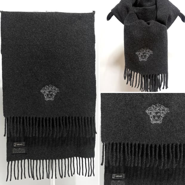 Versace 베르사체 메두사 라나울100% 머플러 스카프