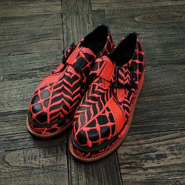 [빈티지] 펑크 플랫폼 통굽 레더 슈즈 M17101