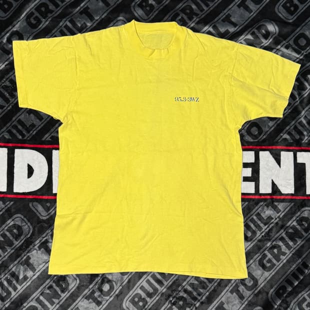 싱글 스티치 티셔츠 옐로우