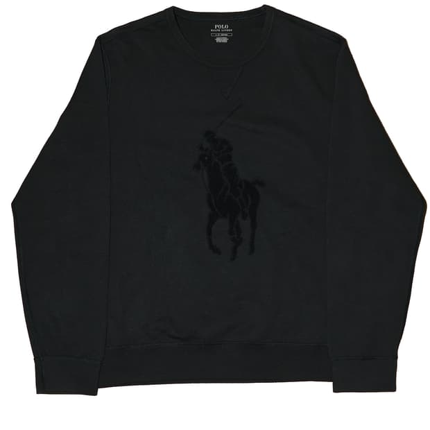 폴로 랄프로렌 블랙 맨투맨 L