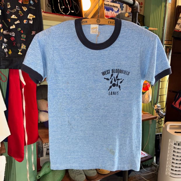 70-80's West Bloomfield Lanes Ringer Tee