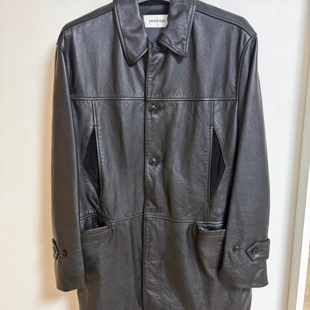 [M]이얼즈어고 25ss 워시드 레더 카코트