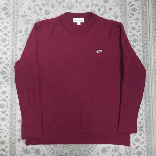 라코스테 버건디 니트 5사이즈 (100)