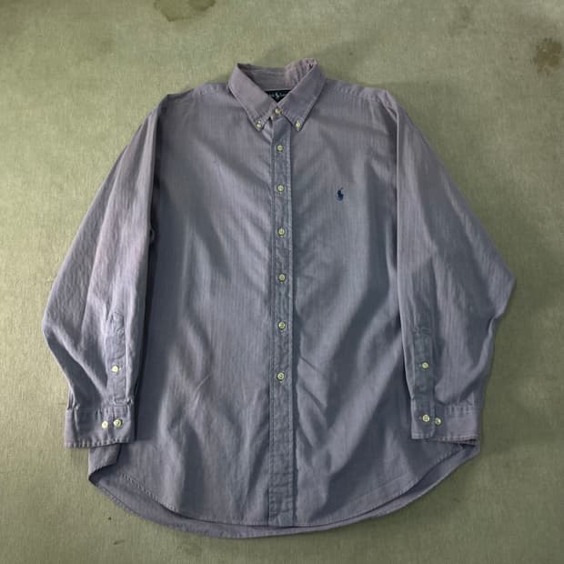 110 폴로랄프로렌 퍼플 코튼 셔츠