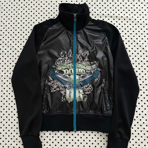 DOHC 자수 져지 집업 y2k 갸루 펑크