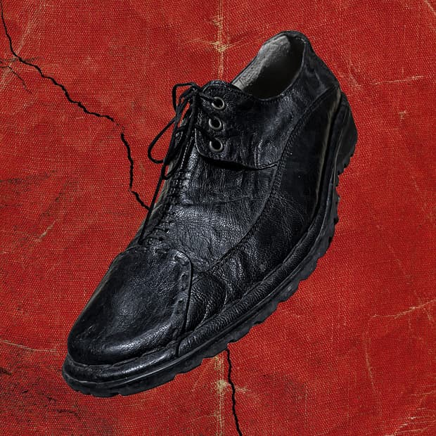 Japanese 90s 아티저널 리얼스킨 더비 슈즈 260-65