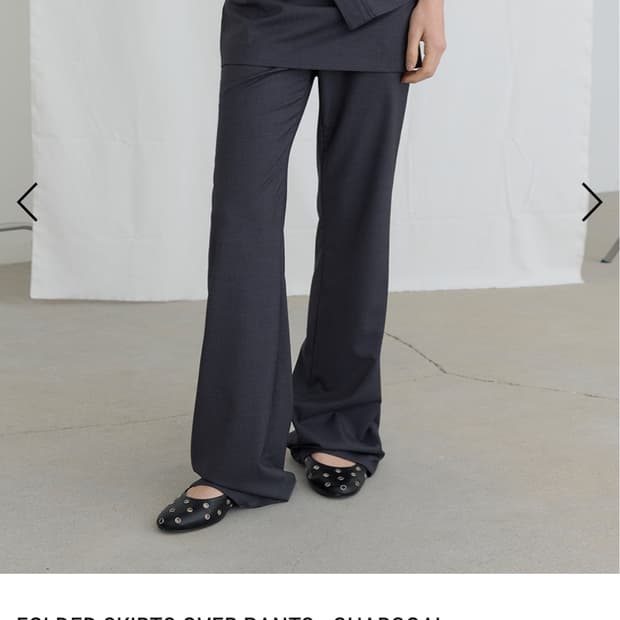 오데스 FOLDED SKIRTS OVER PANTS 