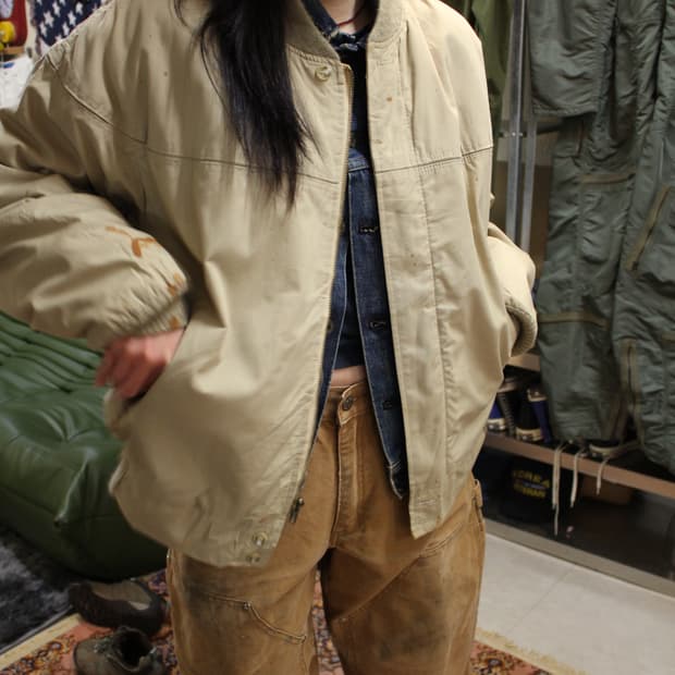  70s Thrashed MA-1 Talon zip Flight Jack