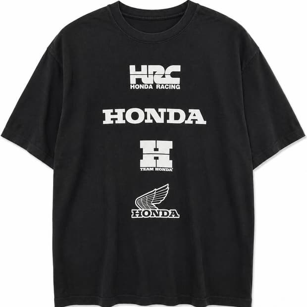 혼다 HRC 레이싱 반팔티 블랙 S