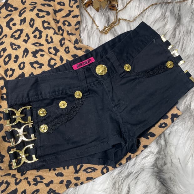 DIGDEEP 디그딥 사이드 골드링 로우라이즈 팬츠