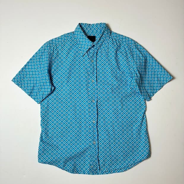 타케오 키쿠치 00's 재팬 에스닉 패턴 반팔 셔츠 PN8859