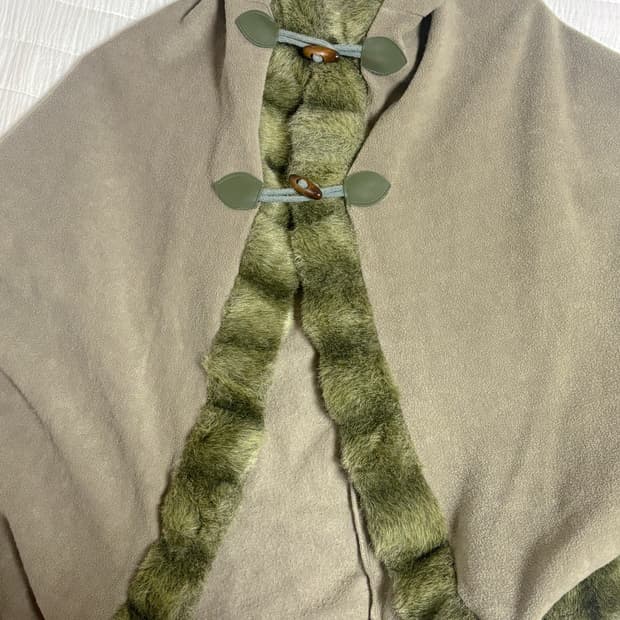 빈티지 모리걸 후드 케이프