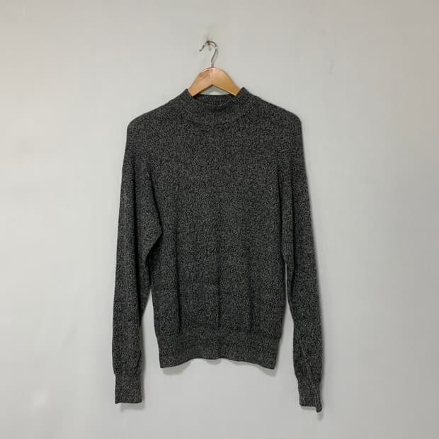 캐시미어 100% 일본 빈티지 jpn 차콜 보카시 니트 M